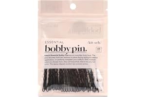 Kitsch Black Bobby Pins - 1.87 Inches | Hair Accessories for Kids, Girls and Women | Bobby Pin Stylist Must Haves, Makeup - 4