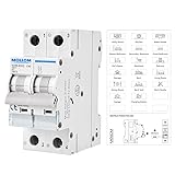MOLLOM DC 2 Pole Miniature Circuit Breaker,400V