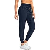 Soothfeel Women's Joggers with Zipper Pockets Lightweight Running Gym Travel Casual Workout Athletic Joggers Pants for Women
