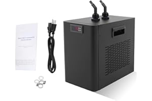ZZUAOFXUUY 160L/42.27GAL Aquarium Chiller, 270W Aquarium Water Hydroponic Cooling System Chiller Fish Shrimp Tank Cooler, Circulation Function Constant Temperature for Water Weeds Axolotl Jellyfish Coral Shrimp