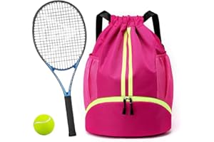 K Y KANGYUN Swim Bag Sports Drawstring Backpack Gymbag- Sackpack Shoes Compartment Wet Proof Pocket String Bag for Travel Men