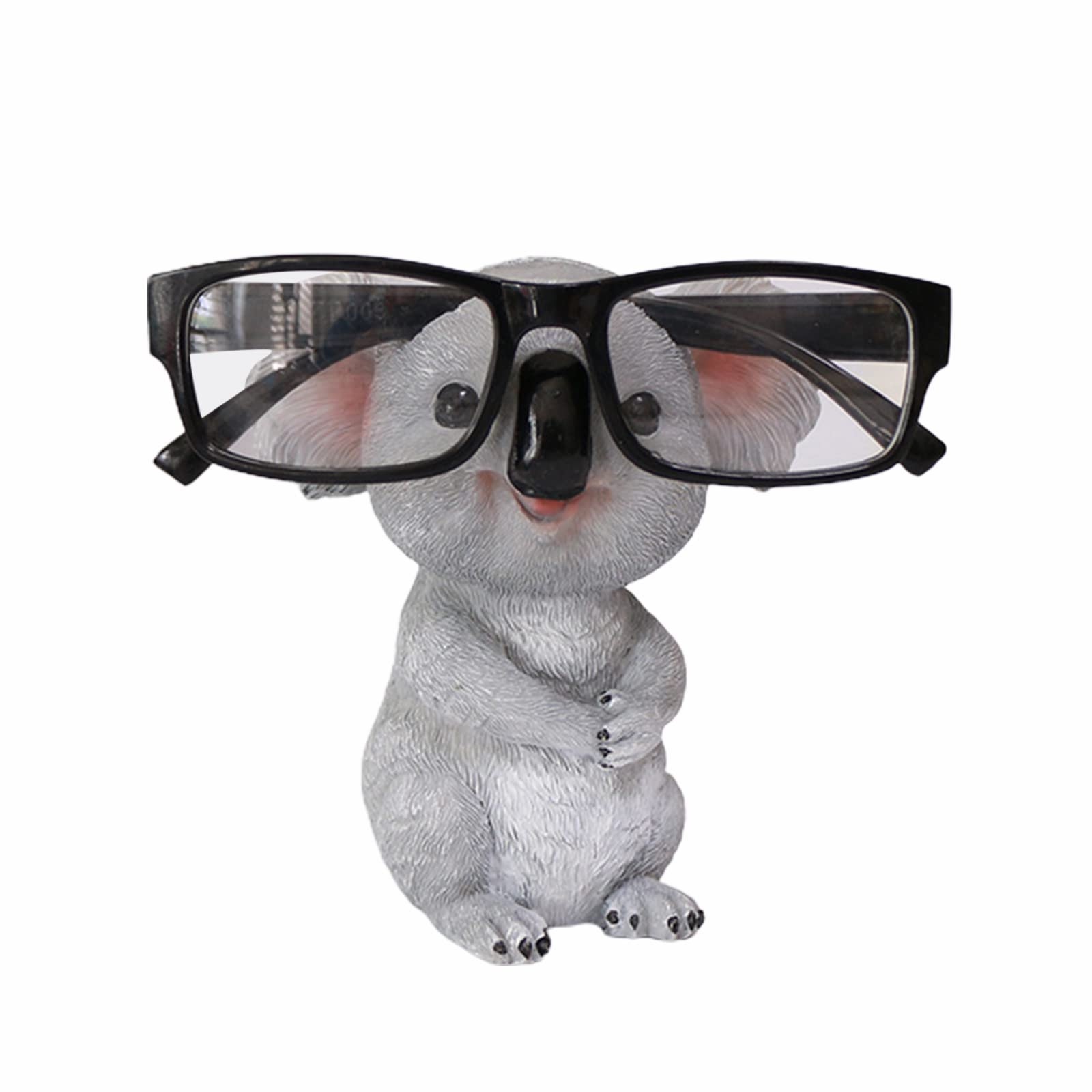 AYAROS Cute Animal Eyeglass Holder Funny Koala Sunglass Display Stands Resin Creative Spectacles Holder Shelf Home Office Desktop Decoration Gift for Kids