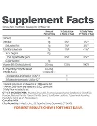 UP4 Kids Cubos Probiotico Suplemento Digestivo y apoyo inmune Vitamina D3 Para Hueso Apoyo, 1 Mil...