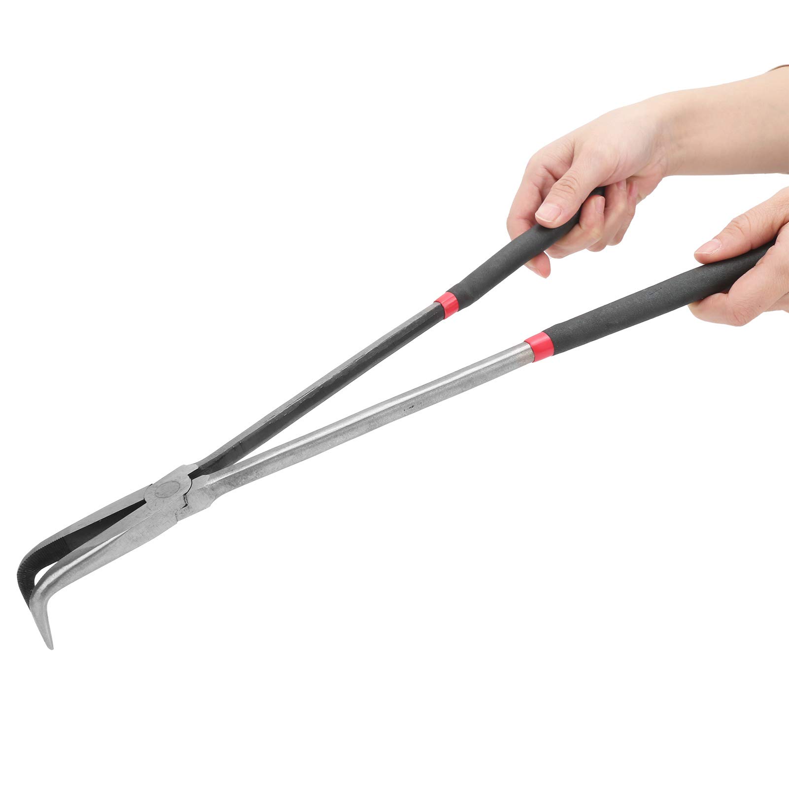 GAESHOW 16In Long Reach Needle Nose Pliers, 90 Degree Needle Nose Pliers for Wire Processing, Home Repairing