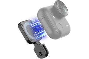 AMAZEAR Quick-Mounting Magnetic Base for Insta360 GO Ultra Accessories, Metal Insta 360 Adapter Holder with 4 Super-Strong Ma