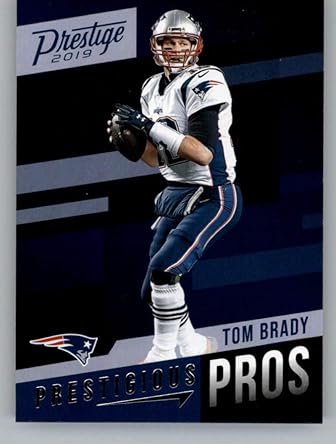 Amazon Com 2019 Prestige Prestigious Pros Football 1 Tom Brady New England Patriots Official Nfl Trading Card From Panini America Collectibles Fine Art