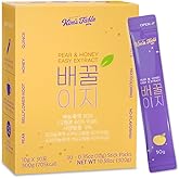 KIM'S TABLE Korean Pear Honey Bellflower Root Extract (10g X 30 Pouches) 배도라지 Natrually Sweet Stick for Throat and Immunity 도라지 Pear Honey Tea Korean Food & Healthy Snacks, 30EA 10.58 FL OZ