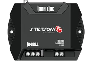 Stetsom IR400.1 2 Ohms 1 Channel IR 400 Watts RMS Amp Class D Mono Full Range Amplifier