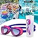 ZIONOR Swimming Goggles, G1 Polarized Swim Goggles UV Protection Watertight Anti-Fog Adjustable Strap Comfort fit for Unisex Adult Men and Women