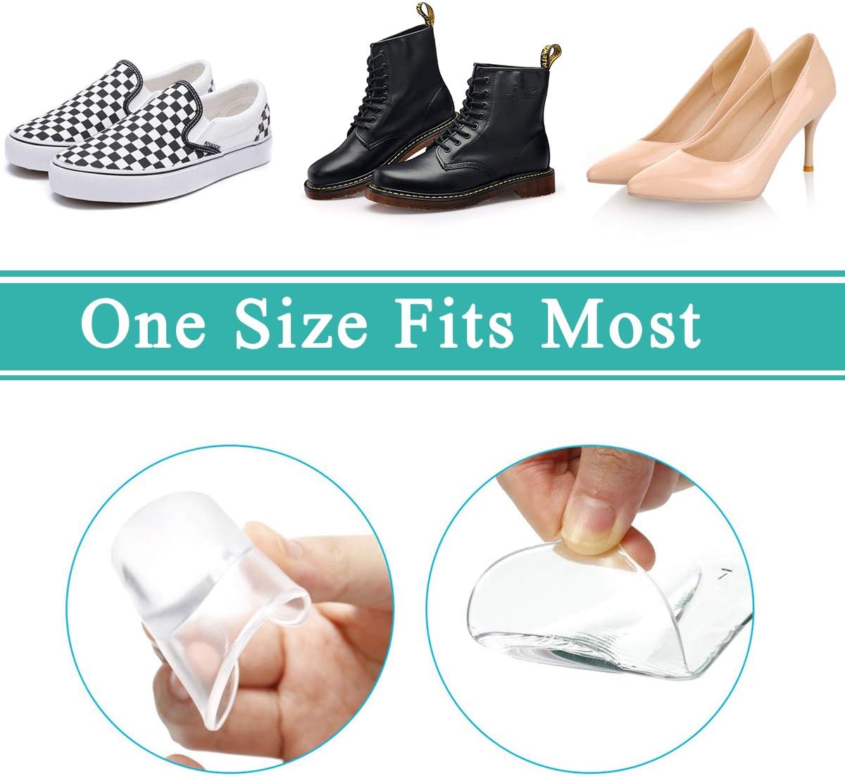 (12PCS) Arch Support,Soft Gel Insole Pads,High Heel Inserts Reusable Arch Cushions Best for Plantar Fasciitis and Flat Feet,Arch Pain Relief, for Men and Women: Health & Personal Care