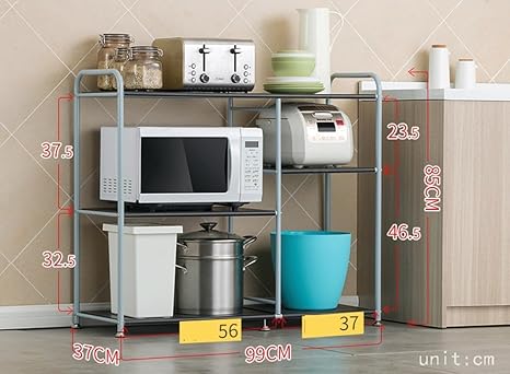 ILQ Estante de la Cocina Horno microondas Horno Rack Racks de ...