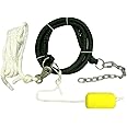 RAVE Sports Anchor Connector Kit for Inflatable Water Bouncers, 6' Shock Cord Absorbs Wind and Waves, Durable 15' Nylon Rope to Connect to Bouncer, Visible Foam Float, Chain with Swivel