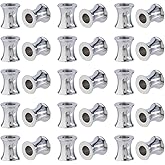 DICOSMETIC 40Pcs Stainless Steel European Bead 8mm Large Hole Beads Metal Column Beads Tube Loose Spacer Bead for DIY Necklace Bracelet Earring Jewelry Making, Hole: 4mm