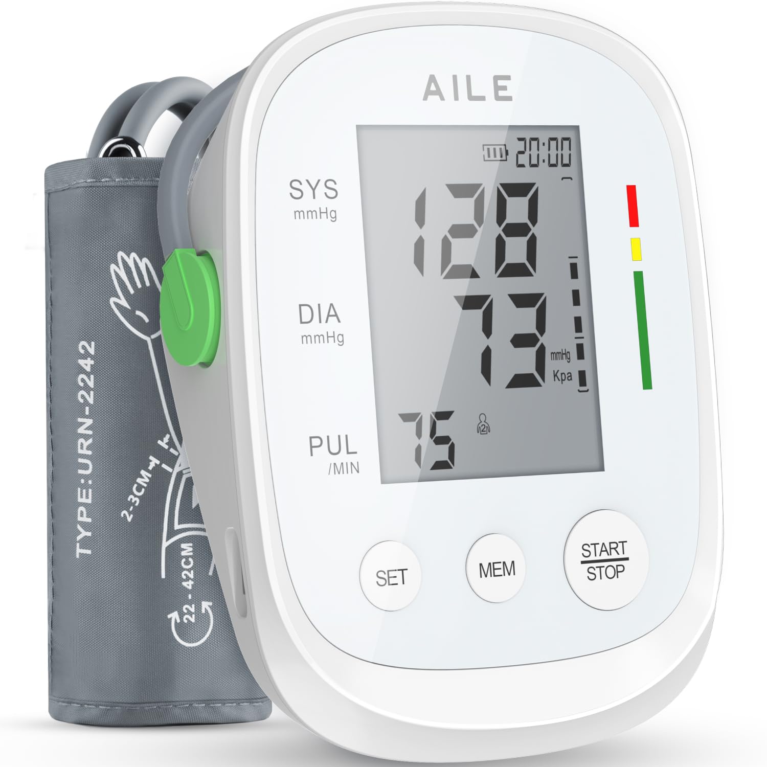 Photo 1 of Blood Pressure Monitor, AILE Blood Pressure Machine Upper Arm Large Cuff(8.7"-16.5"), High Automatic Blood Pressure Monitors Cuff for Home Use, (BP) Manual Arm Blood Pressure Monitors, 2 * 99 Memory
