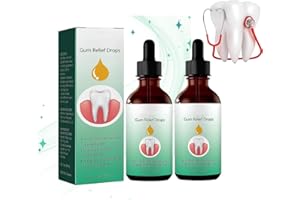Bicotand Gum Relief Drops, DentiZen Gum Regrowth Drops, Gum Treatment for Receding Gums, Oil Pulling for Teeth and Gums 2 Pcs