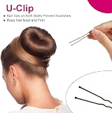 URAQT Hair Donut Bun Maker Set 4 Pcs with 30 Pins Blonde Chignon Kit view 4