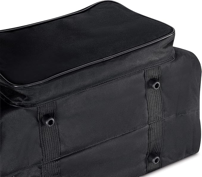 SINGER | Machine Carrying Case, Black, Spacious Case Fits Most Standard Sewing Machines and Sergers, Fully-Padded Interior, Durable Canvas Exterior, Easy Zip, Large Front Pocket, Easy Transport