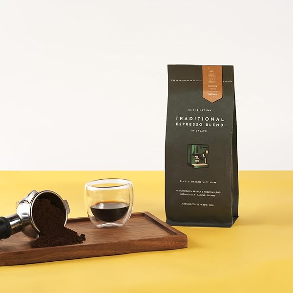 TRADITIONAL ESPRESSO BLEND – VIETNAMESE PRE-GROUND COFFEE (8.8 OZ / 250G, TRADITIONAL ESPRESSO)