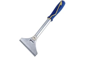 QEP 62920 4 in. Floor and Wall Razor Scraper with 5.25 in. Handle and Stainless Steel Blade