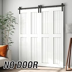AONAYIOA 84"/7FT Bi-Folding Sliding Barn Door