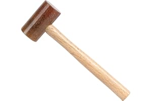 WUTA Rawhide-Head Mallet Leather Hammer Stamping Jewelry Leather Worker Craft Tool Good Buffering Capacity 48mm