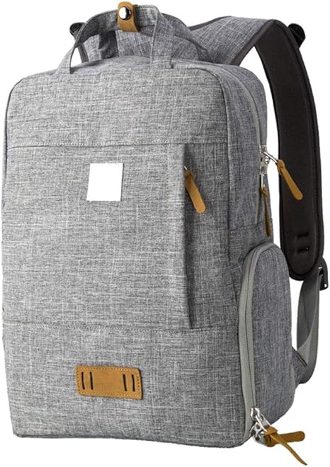 Amazon Co Jp 一眼レフカメラバッグマイクロ単一カメラdoudleショルダーカメラバッグ多機能リュックストレージ キャリーと保護カメラ機材 Color Gray ホーム キッチン