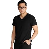 Cherokee Journey Men's V-Neck Scrub Top 2 Pockets Relaxed Fit