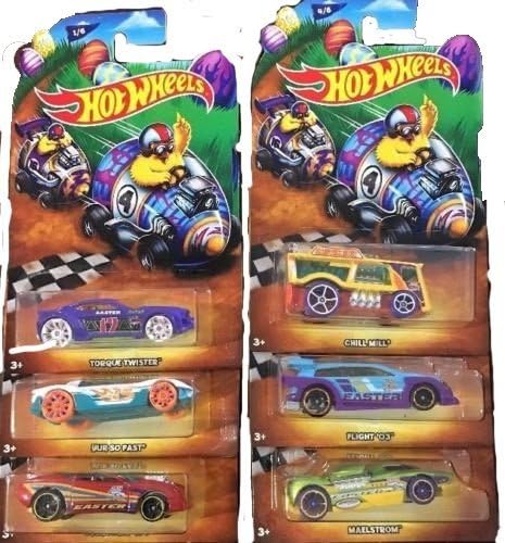 Hot Wheels 2017 Easter Exclusive Car Collection Bundle of 6