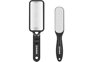 SetSail Callus Remover for Feet 2 Pack Colossal Foot Files Kit Foot Scrubber Foot Rasp Premium Stainless Steel Foot Files for Professional Foot Care