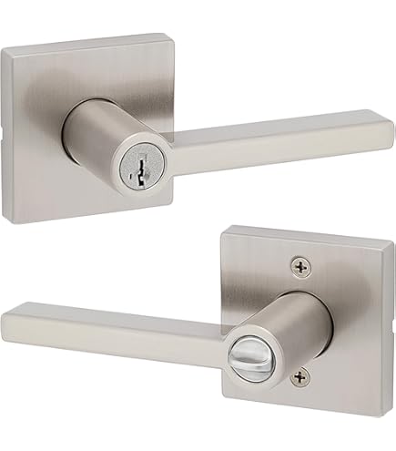 Kwikset 720HFLSQT-26D Halifax Lever with Square Rose Passage Door