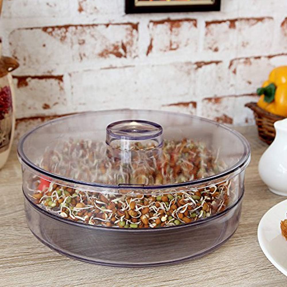 Go Hooked Plastic Sprout Maker | Utensil Kitchen Sprout Maker (1 Container, Clear)