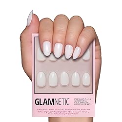 Glamnetic Press On Nails - White Swan | Opaque