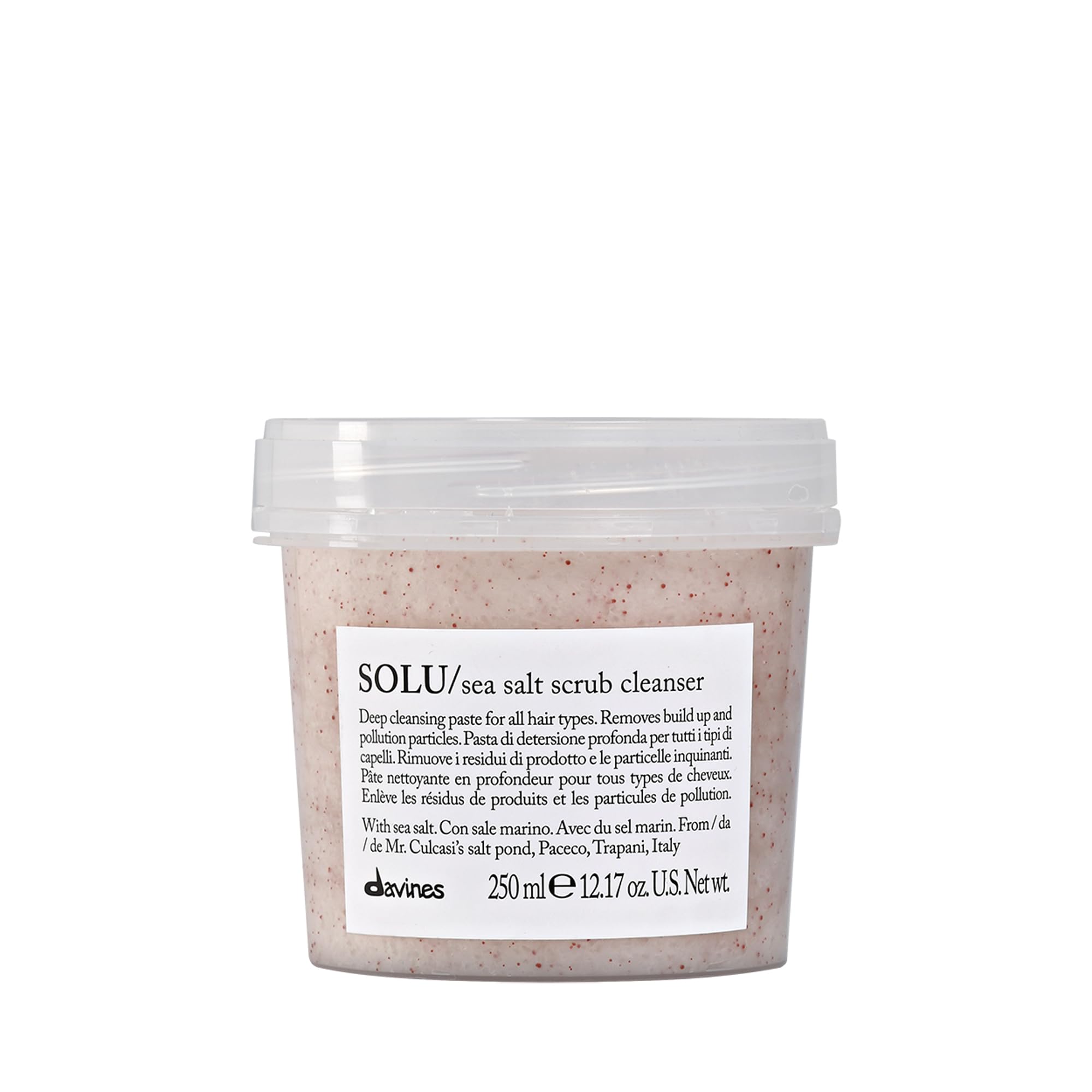 Davines Essential hair care Solu Sea salt scrub cleanser 250ml