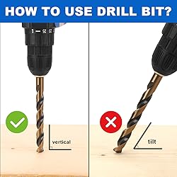 29 Pcs Metal Drill Bit Kit, Cobalt HSS M35, Twist