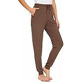 GYS Women's Pajama Pants - Viscose Made from Bamboo, Joggers Pants with Pockets Comfy Lounge Sleep Pants Pj Bottoms