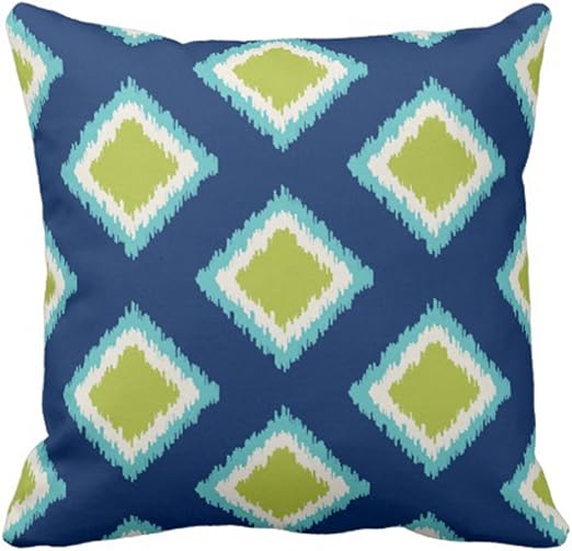 Amazon Com Emvency Throw Pillow Cover Navy Modern Diamond Pattern
