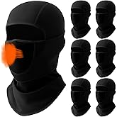 Floraltop 6 Pcs Balaclava Face Ski Mask with Movable Design for Men Women Fleece Winter Face Covering for Cold Weather Skiing Outdoor Work