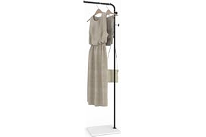 TETOOHOME Heavy Duty Coat Rack Standing-175cm Height Rustproof Hall Tree with Slate Base, free stand, 10+ Coat Capacity, Mode