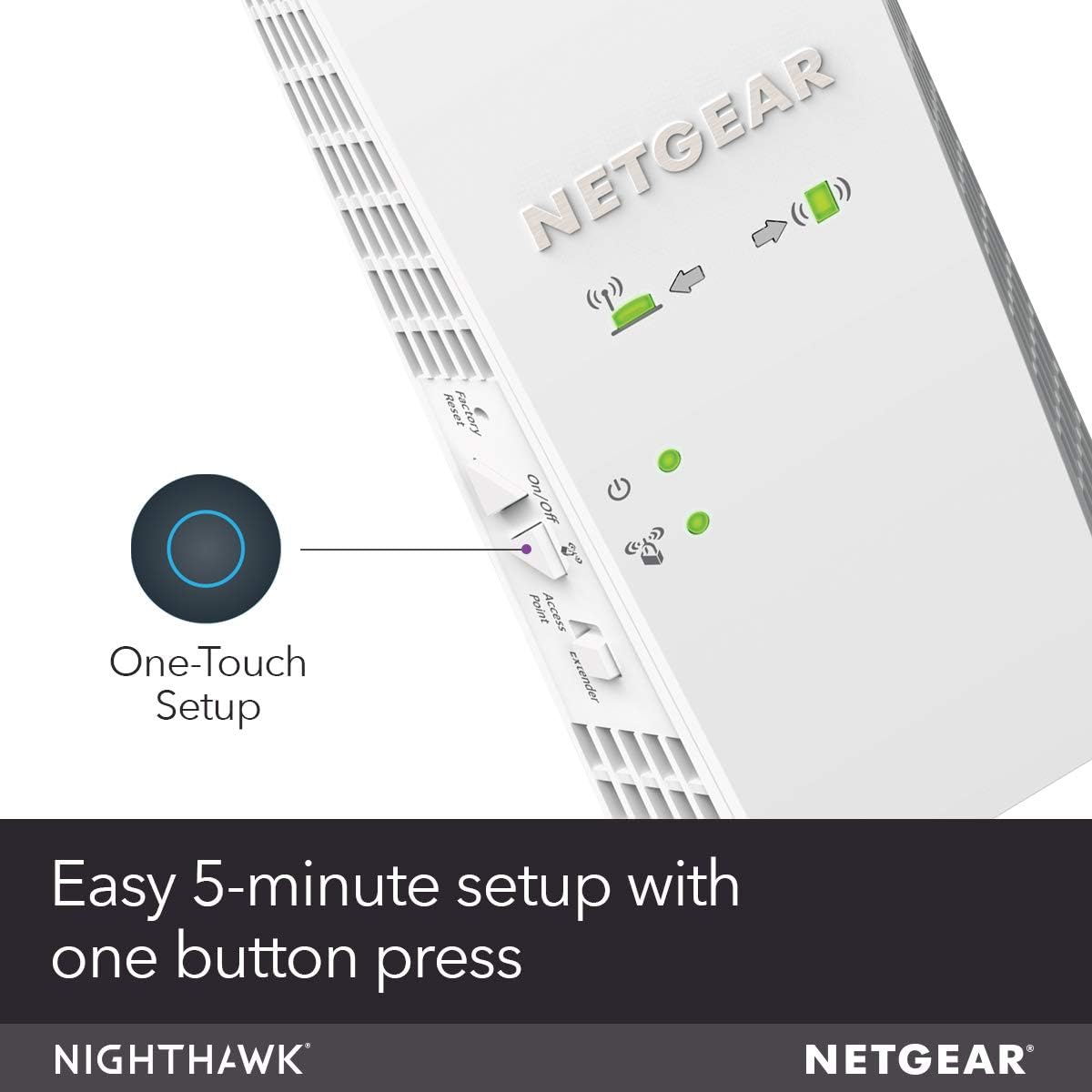 NETGEAR WiFi Mesh Range Extender EX7300 - Coverage up to 2000 sq.ft. and 35 devices with AC2200 Dual Band Wireless Signal Booster & Repeater (up to 2200Mbps speed), plus Mesh Smart Roaming: Computers & Accessories