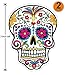 3 inch Mexican Sugar Skull Phone Sticker Version 8 - Día de los muertos - Day of the Dead Sticker Decal