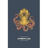 Scuba Diver Log Book with Vintage Octopus Cover - Track &amp; Record 100+ Dives