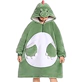 OLAOLA Wearable Blanket Hoodie for Adults - Oversized Animal Hooded Blanket - Soft Warm Cozy Sherpa Fleece Sweatshirt
