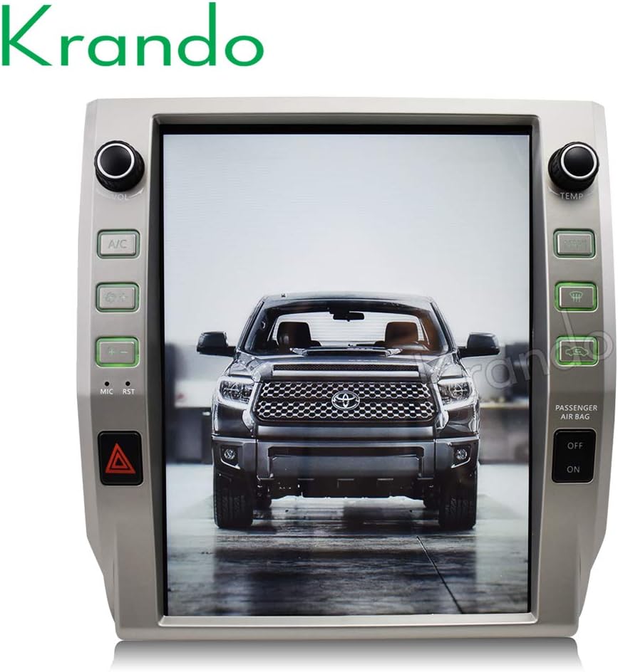 Car Radio Krando Android 8.1 12.1" Tesa Vertical Screen GPS for Toyota Tundra 2014-2017 System(2+32G)