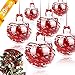 GIKPAL Clear Fillable Ornaments Ball - Pack of 20 PCS Individual Transparent Plastic Craft Ornaments 80mm for DIY Christmas and Party Decor