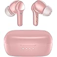 Wireless Earbuds,Bluetooth 5.3 Ear buds Immersive Sound Hi-Fi Stereo IPX8 Waterproof Headsets Premium Deep Bass Headphones with 4 Mics Call Noise Cancelling Earphones for iOS,Android,Workout - Pink