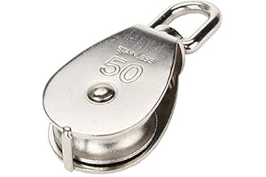 JY-MARINE M50 50MM Swivel Stainless Steel Wire Rope Single-Sheaved Pulley Block