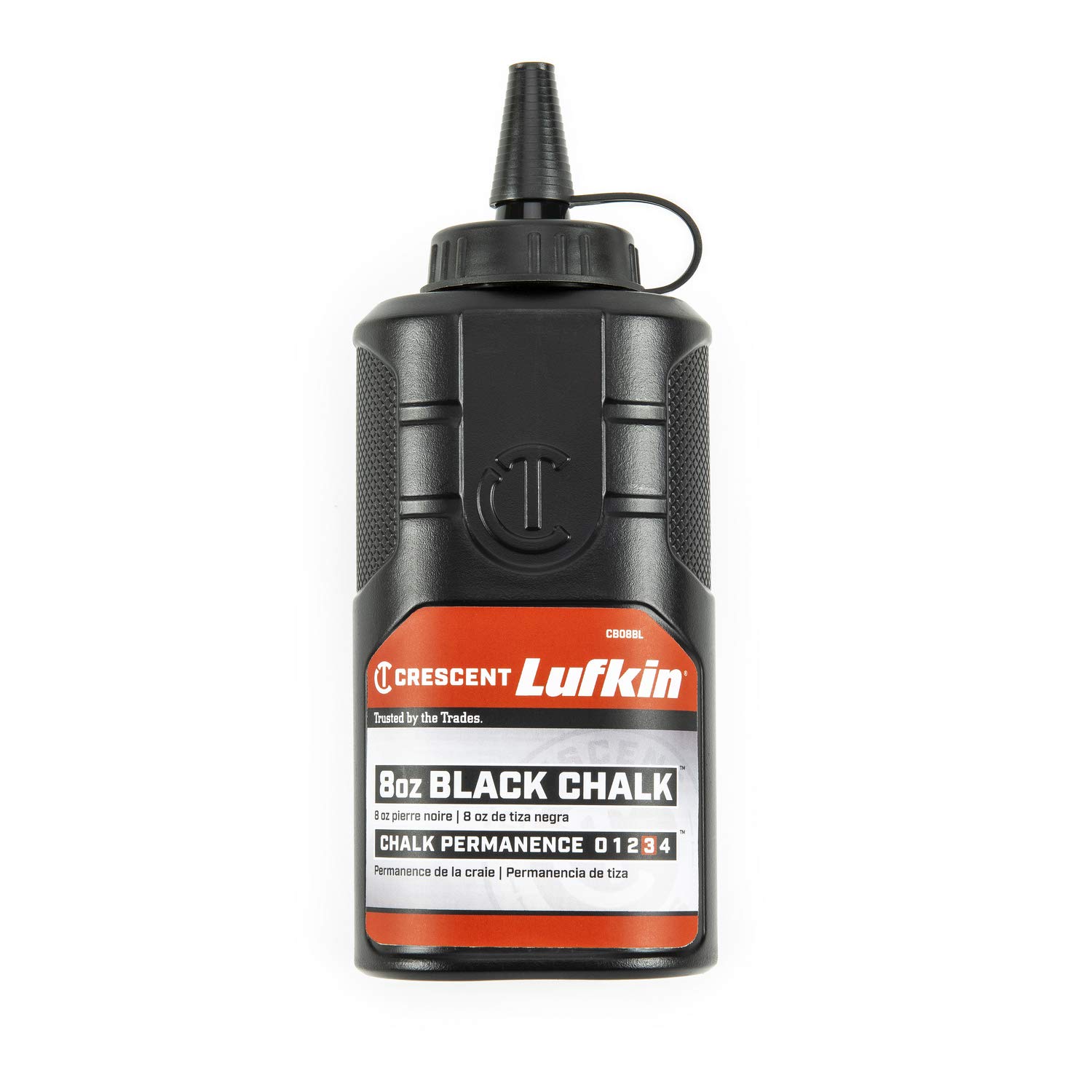 Lufkin Crescent 8 oz Black Chalk Refill - CB08BL