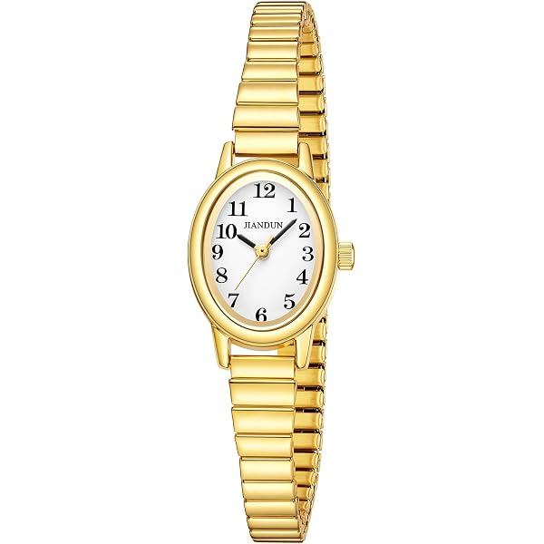 Easy Reader Petite Watch with Stretchable Stainless Steel Band Amazon.com: JIANDUN Petite Women main image 2