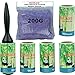 Freshland Lint Roller, 90 Sheets, 5 Count, 450 Sheets Total and 100% Natural Air Purifying Bamboo Charcoal Bag (200G) for Lint Removal, Pet Hair Pickup, and for Keeping Air Clean & Fresh