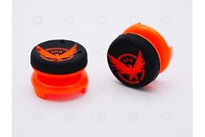 MAXKU Silicone Analog Extenders Thumb Grip Stick Cap Cover Joystick Cap Thumbstick Cover Heighten Rocker Cap for Playstation 4 PS4 Xbox 360 PS3 (Orange)